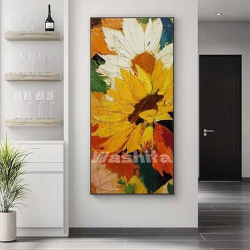 �������G �� �T���t�����[ �����h��G �L�b�g DIY ��l ���S�Ҍ��� �f�W�^�����G ��h�� �����L�b�g�ɂ��G�� Paint By Numbers �A�N�����y�C���g ���ʉ� �����Ńy�C���g �z�[�� �I�t�B�X���� �M�t�g 30x60 cm, �t���[���Ȃ�