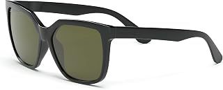 Serengeti Square WAKOTA Shiny Black-Saturn Polarized 555nm, Multi, One Size