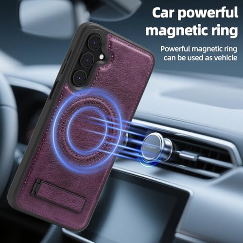 Image of Lunivop for Samsung Galaxy A16 5G Phone Case 6.7 inch PU Leather Purple