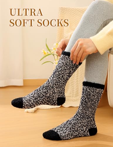 Litfun Fuzzy Socks for Women Cozy Fluffy Winter Warm Sleep Socks Super Comfy and Soft4