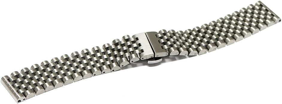 Amazon.co.jp: [SOUBI] 腕時計 ベルト 20mm 22mm Dバックル 7連