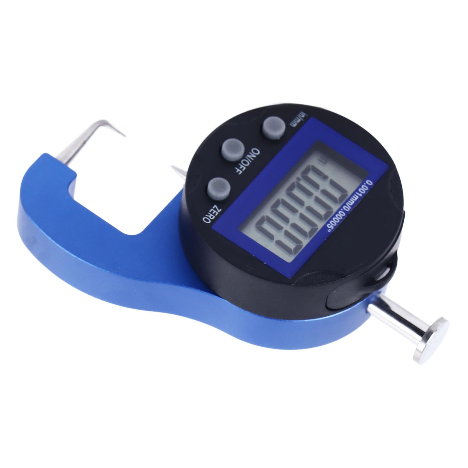 Misuratore di spessore digitale ad alta precisione 0,01 mm 0,0005 pollici Micro misuratore di spessore elettronico per uso industriale in laboratorio Lega di alluminio Dimensioni