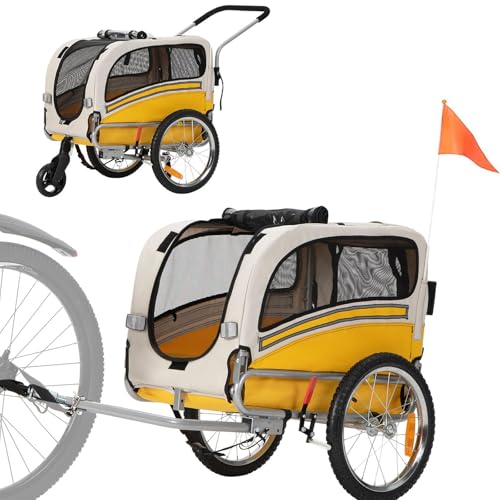 SEPNINE Hundeanhänger Fahrradanhänger 2 in 1