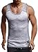 Leif Nelson Gym Herren Seamless Fitness Sport-Shirt ohne Ärmel Top Trainingsshirt Slim Fit Männer Bodybuilder Training Funktionsshirt Bekleidung für Bodybuilding LN8308 Grau-Reflekt Small