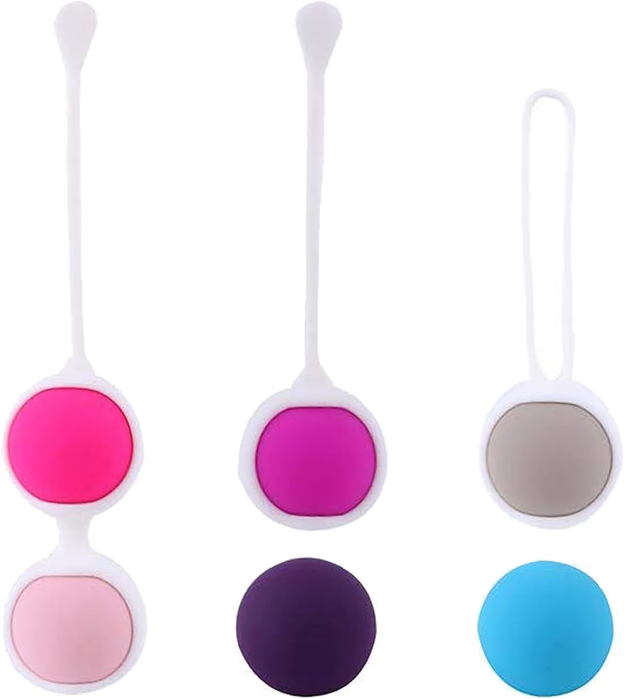 Pelvic Floor Training Balls, Pelvic Floor Trainer for Women Training Set - Silicone Exercise Balls for Bladder Control and Pelvic Floor Exercises