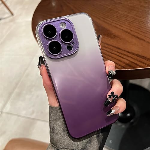 Étuis de téléphone pour iPhone 12 et 13 pailletés violets pour sublimer votre style en soirée