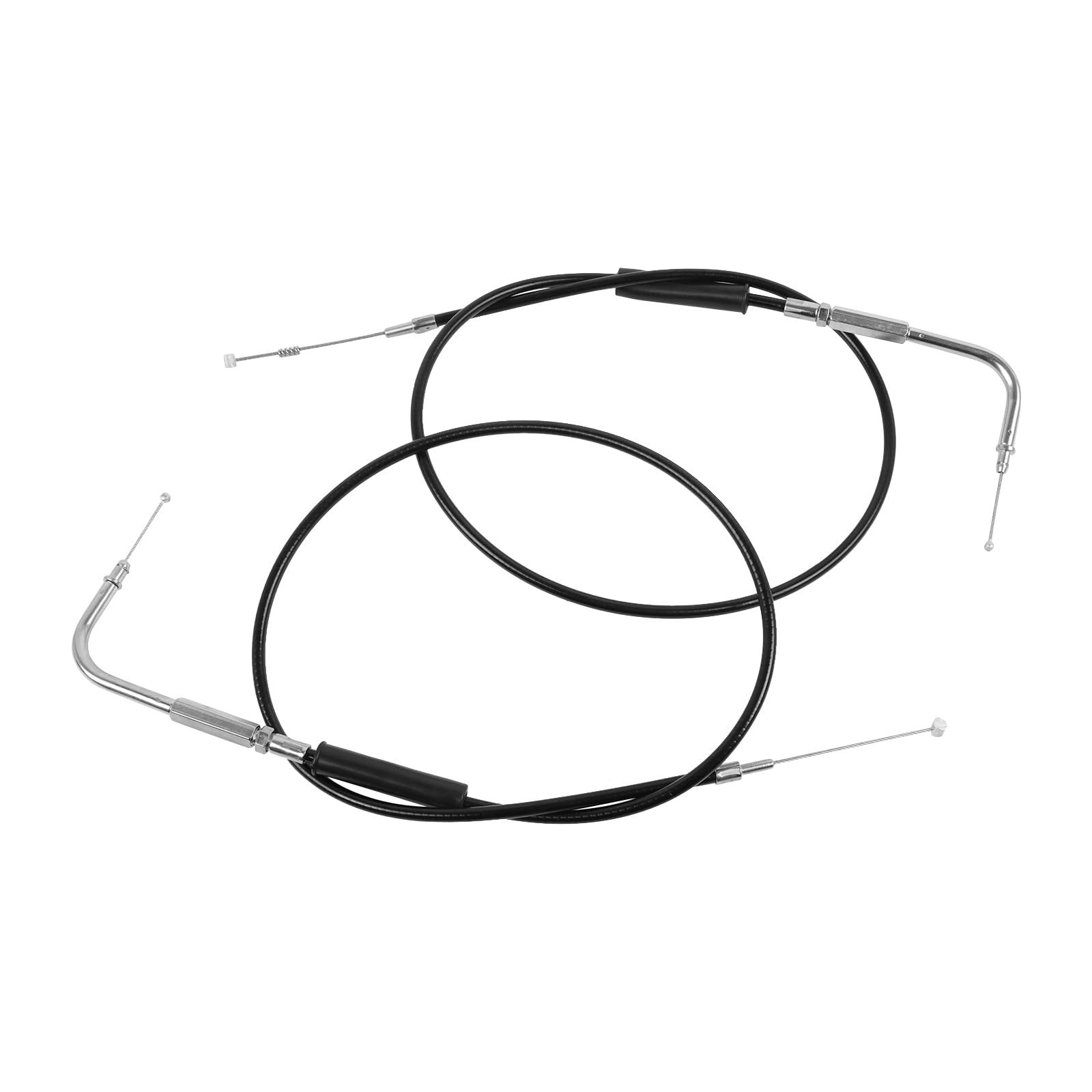 Gaszug aus Edelstahl, geflochten, Leerlaufzug-Set, kompatibel mit Harley Sportster XL 883 1200 Dyna Softail