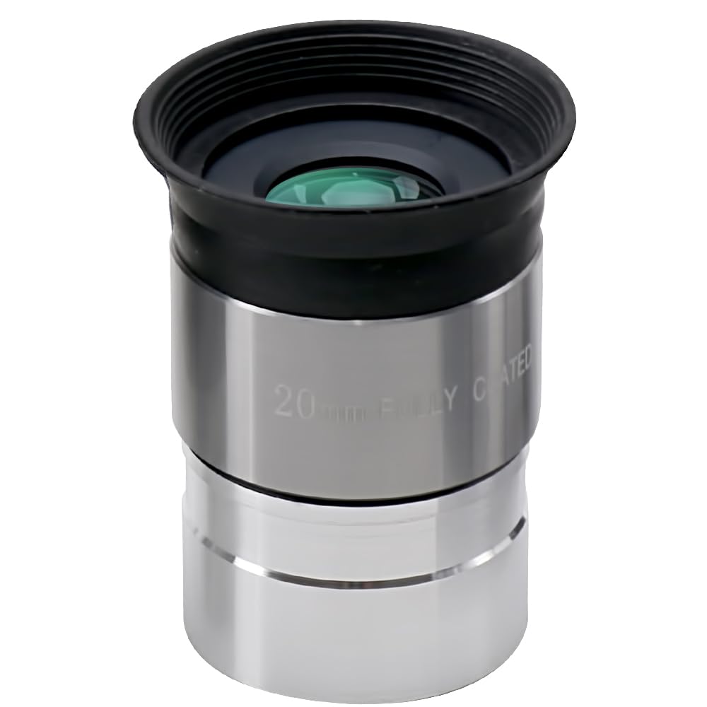Oculaire télescope amélioré de 20 mm – Lentille entièrement multicouche de 3,2 cm avec oculaire doux – Clarté et confort haut de gamme pour les astronomes de tous les niveaux