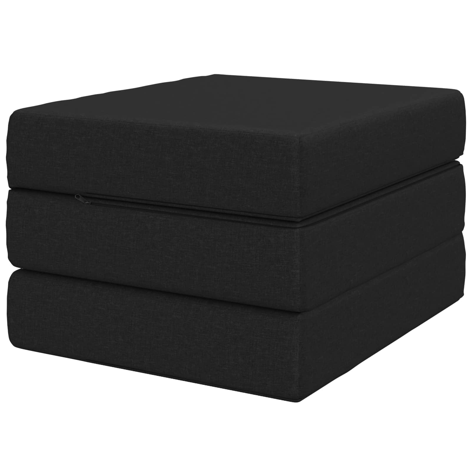 Sofa rozkładana poliestrowa 75 x 67 x 45 cm czarna