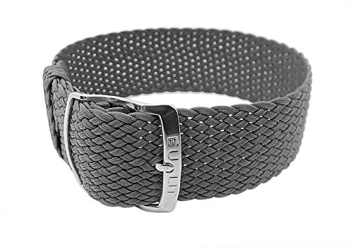 Preisvergleich Produktbild Panama Ersatzband Perlonband Textilband grau, geflochten, wasserfest 26623S, Stegbreite:20mm