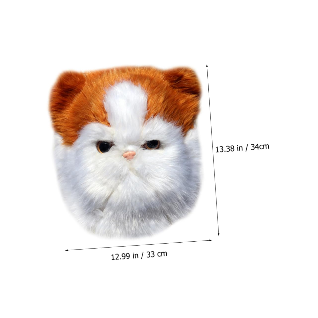 BESPORTBLE Maschera Gatto Mezza Faccia in Lattice e Tessuto Felpato Decorativa Per Cosplay e Feste in Maschera Adatta Adulti e Ragazzo