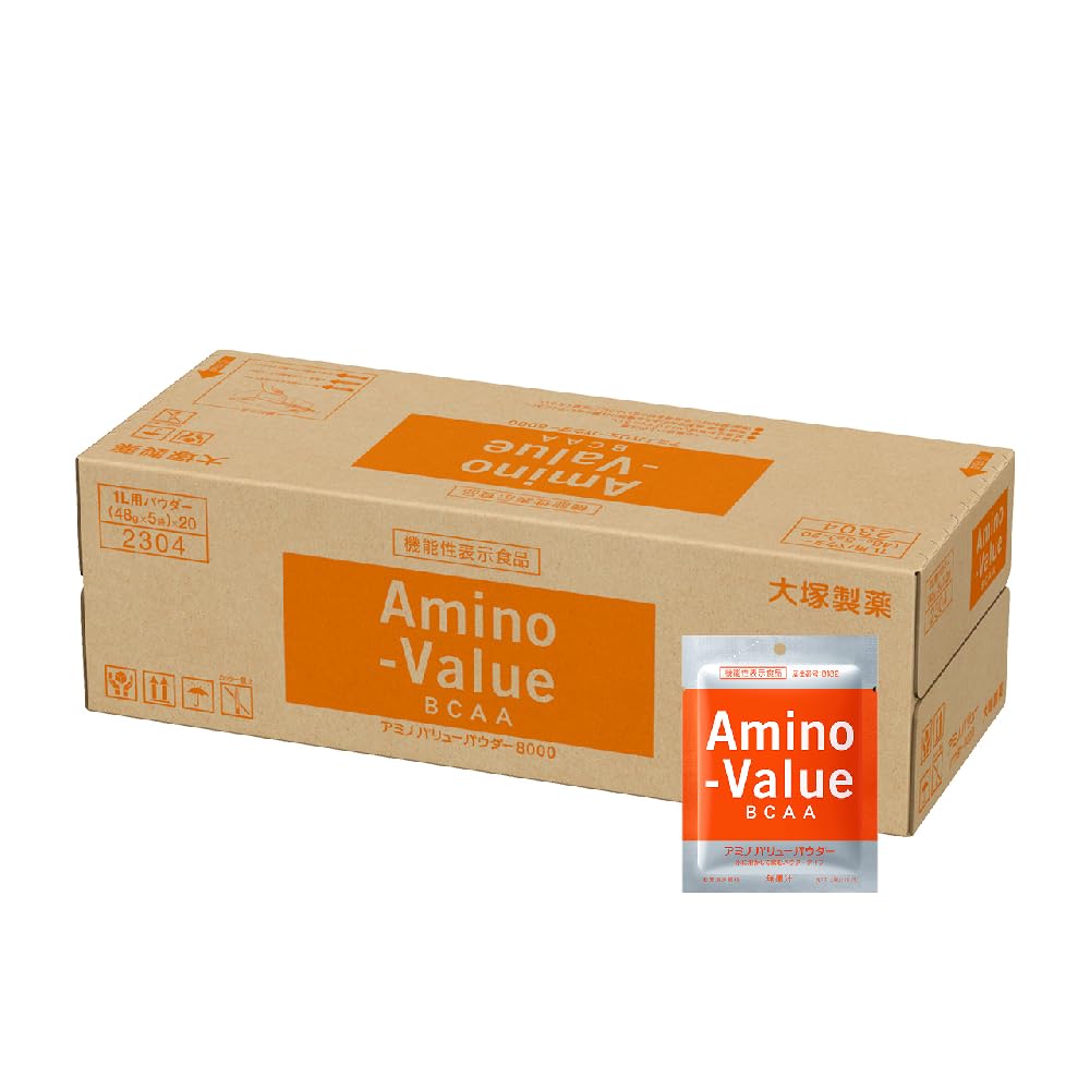 アミノバリュー　パウダー8000 15箱セット Amazon | 大塚製薬 アミノバリュー BCAA パウダー8000 1L用 48g×100袋