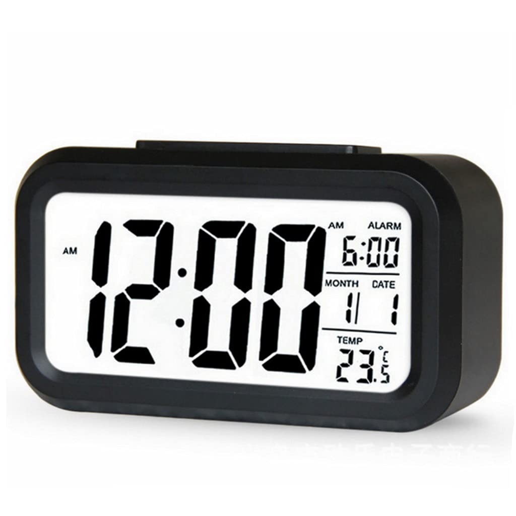 Digital Alarm Clock Back Snooze Mute Candar Desktop Ectronic Bcak Tab Clocks Desktop Clock D As Shown