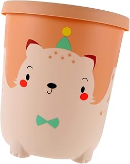 CAXUSD Papelera para Niños Y Niñas Adorable Papelera para Sala de Estar Oficina Dormitorio Papelera Papelera para El Hogar Color Rosa