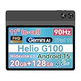 BNCF Android 15 タブレット 11インチ、 Bpad 11、Helio G100、8コア、20GB+128GB+1TB拡張、11" 90Hz In-Cell FHD IPS 1920x1200、Widevine L1、4G LTE+GPS+2.4G/5G Wifi+BT5.0+FM、7000mah+Type-C、画面分割+無線投影+イヤホンジャック付き