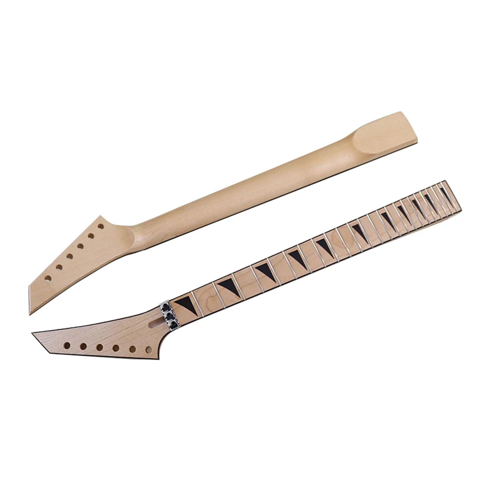 Manico for chitarra elettrica 6 corde con finitura opaca Tastiera in acero canadese 24 tasti con finitura diamantata naturale for parti IBZ