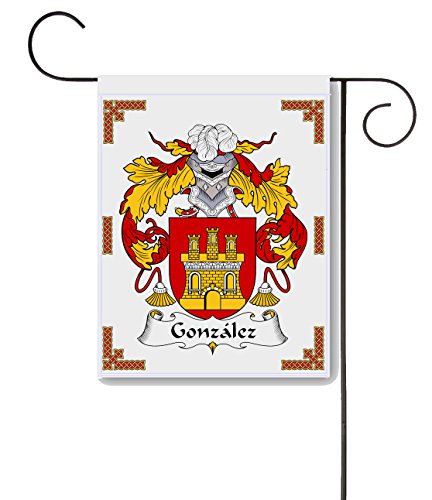Gonzalez Coat of Arms/Gonzalez Family Crest 11 X 15 Garden Flag – Made in the U.S.A.