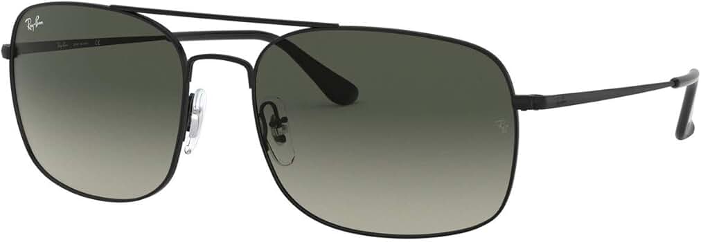 Amazon.com: Ray-Ban RB3611 Square Sunglasses, Matte Black
