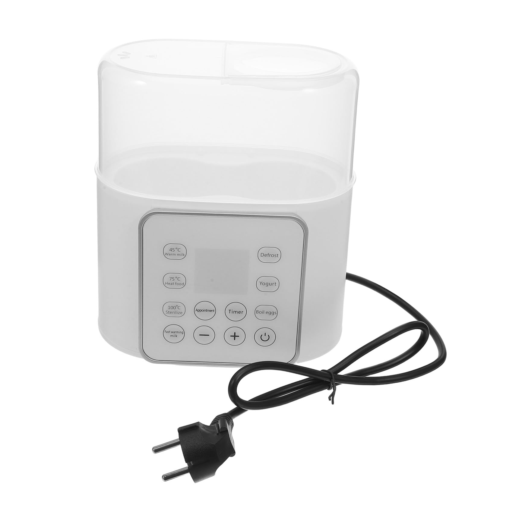 FRCOLOR Calentador De Biberones Eléctrico Para Viajes Mantiene La Leche Caliente Apto Para Leche Materna y Fórmula Infantil Con Enchufe Europeo