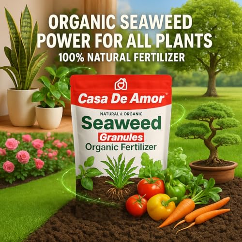 Image of Casa De Amor Seaweed Granules Organic Plant Food, Plant Growth Promoter, Suitable For All Types of Plants (900 gm)