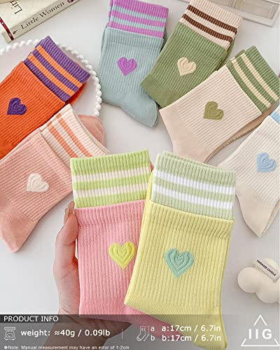 Image of IIG Women's Fashion Cute Cotton Socks Novelty Funny Above Ankle Crew Socks Holiday Gifts for Women 4 /5 Pairs