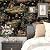 BOKEBEVE Vintage Wallpaper Peel and Stick Moody Contact Paper Tree Forest Village Woodland Wall Paper for Shelf Liner Drawer Cabinet Countertop Removable 17.5 x 118In