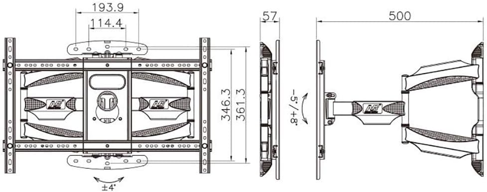 TV Stand Rotating Telescopic LCD TV Rack Safe and Stylish Display Bracket
