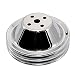 Assault Racing Products A9601 Small Block Chevy Chrome Short Water Pump Pulley 2 Groove SBC