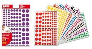 APLI Kids Aufkleber 1040 Stück, Bunt, Rund