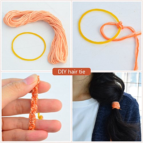Image of Wobe 1000Pcs Rubber Bands Stretchable Strong Elastic for Money Office