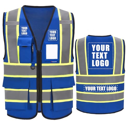 AYKRM Blue safety vest with logo