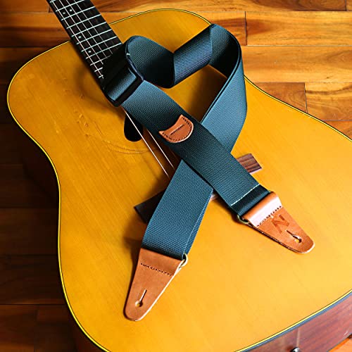 Nefelibata Sangle de guitare avec extrémités en cuir et poche à médiators pour guitare basse, électrique et acoustique - Les Beatles, Paul McCartney, John Lennon, RIngo Starr, George Harrison Nefelibata Sangle de guitare avec extrémités en cuir et poche à médiators pour guitare basse, électrique et acoustique – Image 7