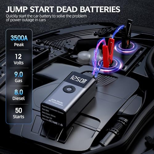 Portable Jump Starter with 150PSI Compressor