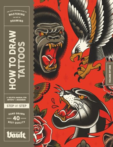 How to Draw Tattoos: A Step-By-Step Guide to Drawing Traditional Tattoo Designs for Beginners and Experienced Artists (How to Draw series by Vault Editions) image 3