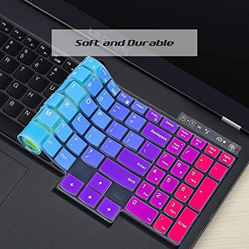 Image of Keyboard Protector Cover - Fit for for Lenovo IdeaPad Gaming 3 15ARH05E AMD Ryzen 5 4000 Series 15.6-inch Full HD IPS Laptop - Rainbow