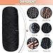 RuiYok 4 Pcs Natural Black Brazilian Wool Hair for Braiding Hair Acrylic Yarn Crochet Box Braids Senegalese Twist Jumbo Braids Faux Locs Crochet Hair for Women Synthetic Braiding Hair Extensions(#1B)