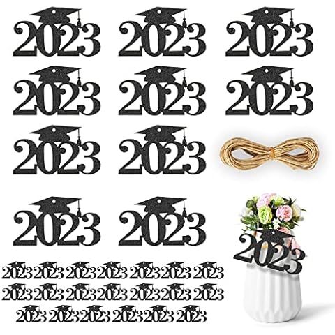 30pcs 2023 Graduation Confetti with Rope Cover