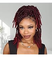 10inch Passion Twist Crochet Hair Pre-looped Passion Twist Hair Water wave Crochet Braids For Bla...
