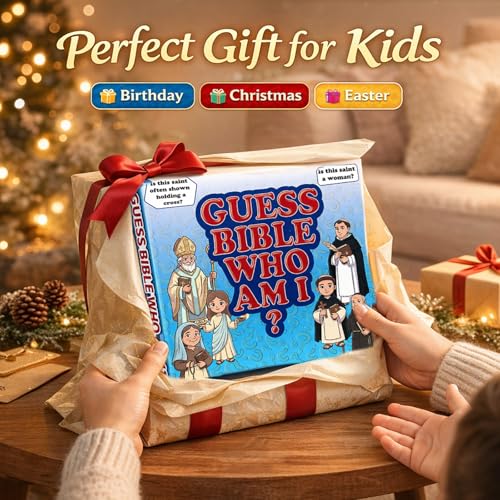 Ambercalm Guessing Bible Who I Am Game? – Bible Trivia Card Game for Kids & Families, 24 Holy Bible Characters with Life Story & Verse Card, Christian Sunday School & Youth Group Games Catholic Gifts by Ambercalm - Used condition - Image 7