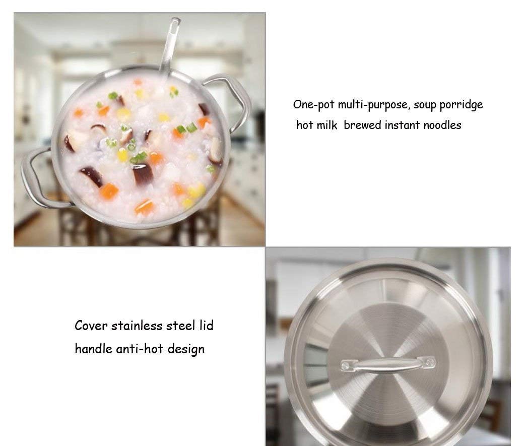 Garnek do zupy Garnek do gulaszu Zapiekanka Patelnia ze stali nierdzewnej Wielowarstwowa Trójwarstwowa kuchenka stalowa Garnek do zagęszczania Garnek z powłoką nieprzywierającą Metalowe naczynie