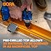 BORA Workhorse XT Saw Horses 2 Pack Folding Heavy Duty Sawhorse Pair with Adjustable Legs - Heavy Duty Saw Horse for Contractors Portable Workbench with Built-In Bottle Opener - PM-3330T