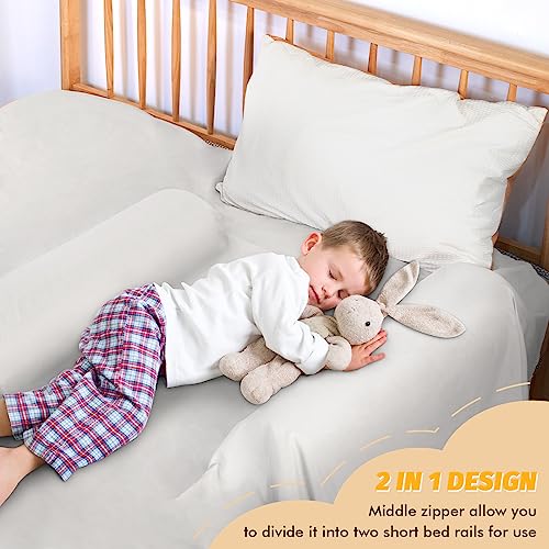 Yihata Bed Rail For Toddlers, 2 In 1 Foldable Baby Bed Rail Guard Kids Foam Bed Bumper Safety Bed Rail For Toddlers With Non-Slip Machine Washable Cover Bed Side Rail For Queen, King, Twin Bed（1 Pack） #TOP5
