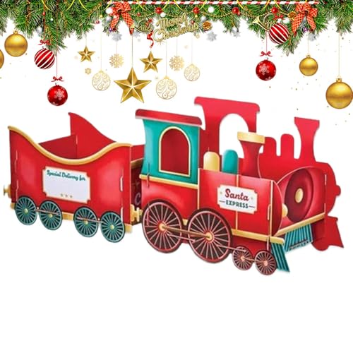 Tuxuseo Santa Express Weihnachtszug Geschenkbox | Weihnachtszug Deko |...