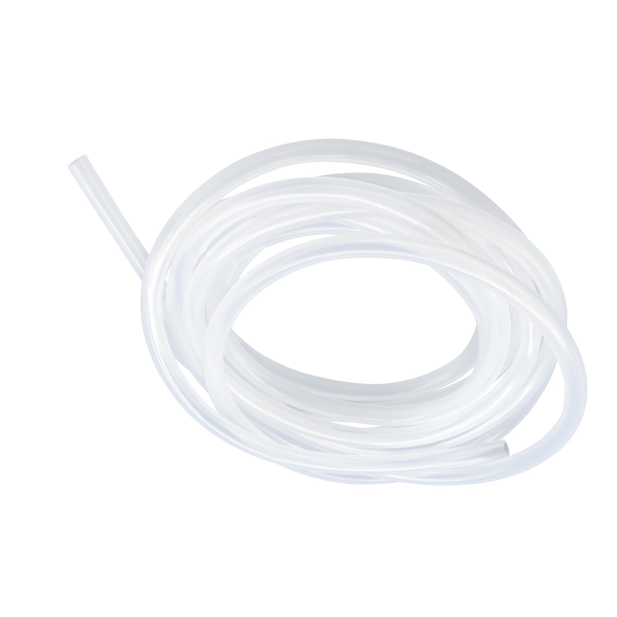 LAVMHAB Silicone Tubing Food Grade Hoses 5mm x 7mm, Length 6 Meters (19.6ft), Flexible Silicone Rubber Tube Air Hose Water Pipes