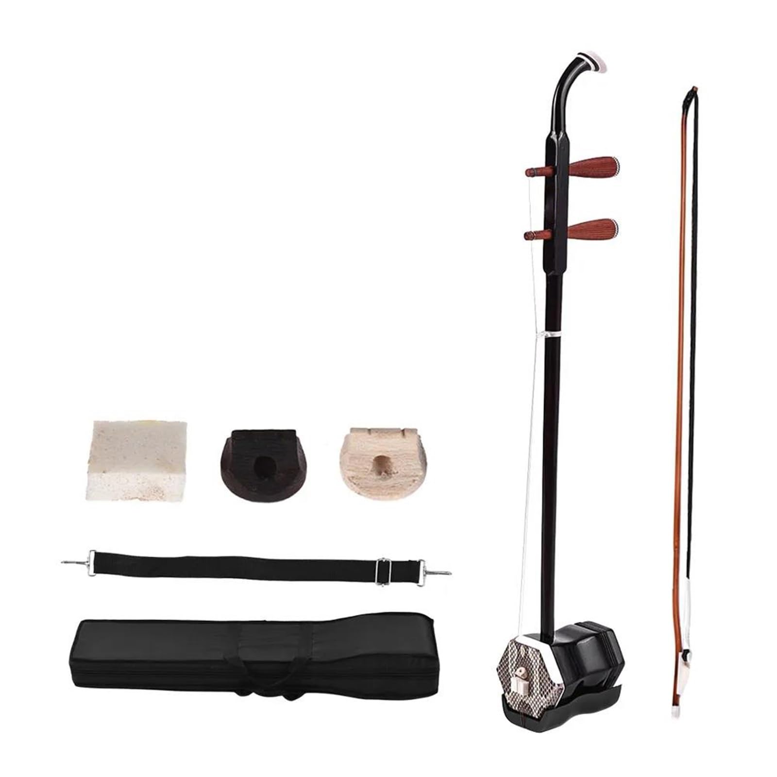 Erhu Chinesische 2-saitige Violine Geige Saitenmusikinstrument Massivholz Chinesisches Traditionelles Saiteninstrument