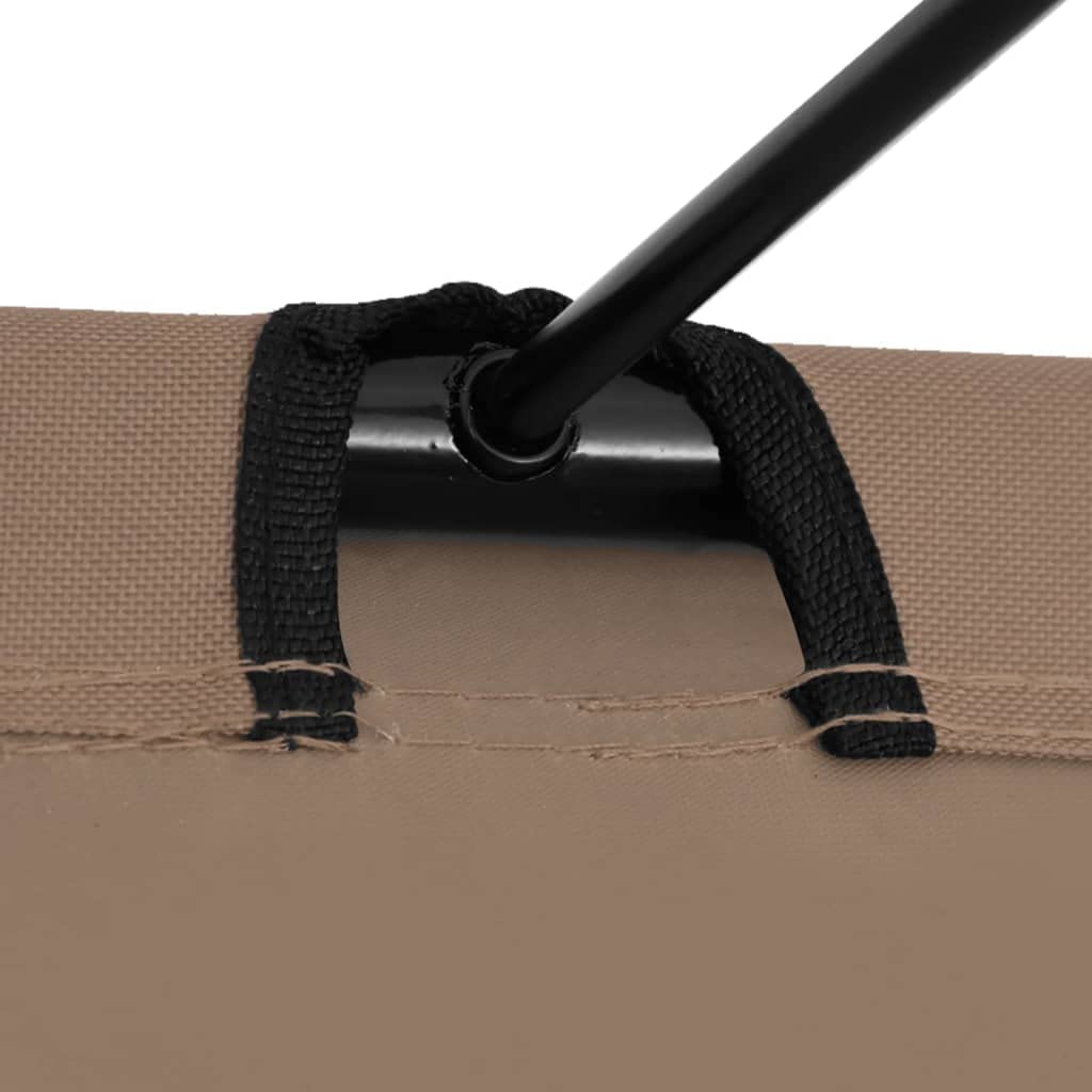 Campingbetten 2 STK. 180x60x19 cm Ox-Gewebe und Stahl Taupe,Sportartikel,Outdoor-Aktivitäten,Camping & Wandern,Camping-Möbel,Feldbetten,Taupe,6.01 kg-312487