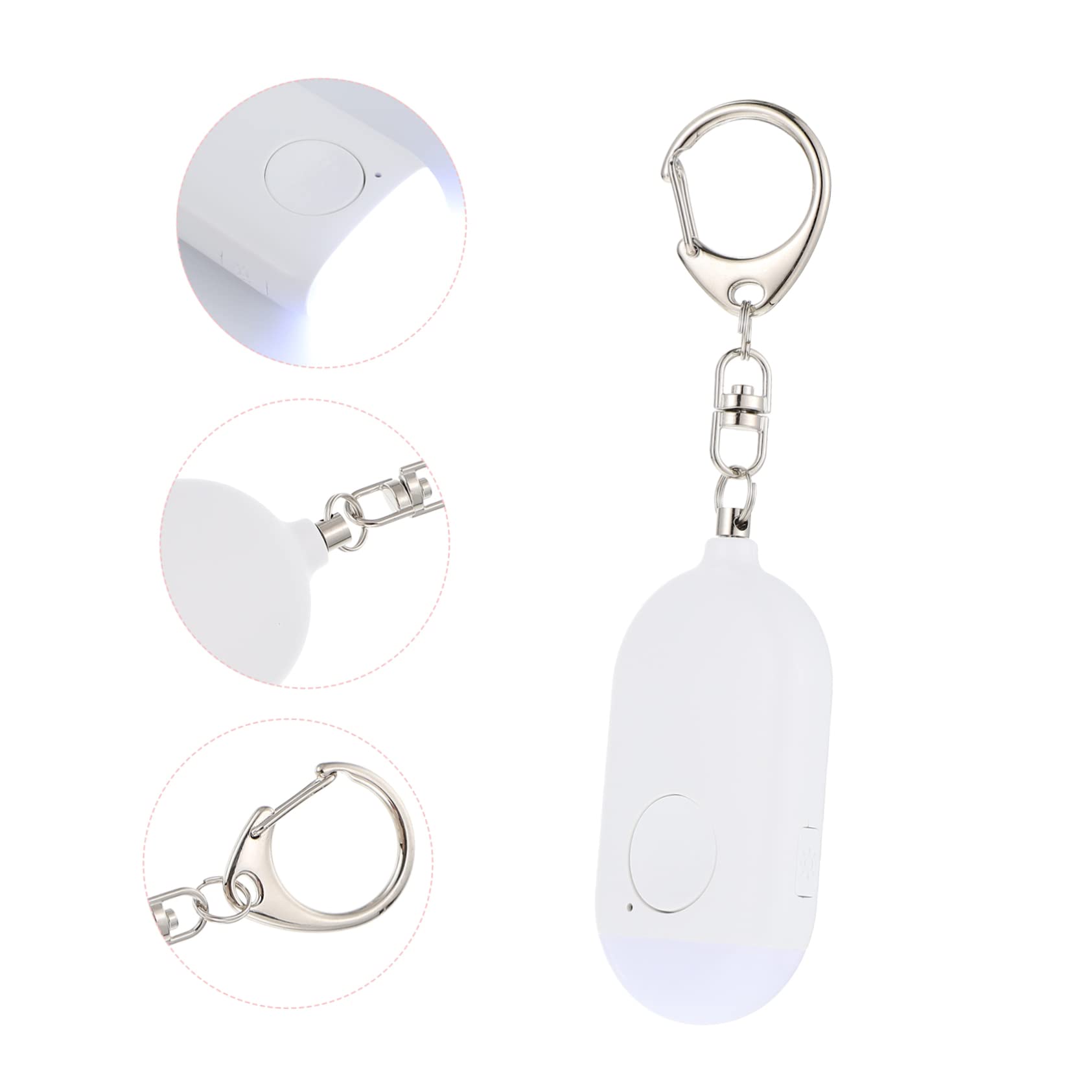 UPKOCH 4juegos Alarma Personal Recargable Linterna Led y Ligera para Seguridad Exterior Protección para Mayores y Viajeros