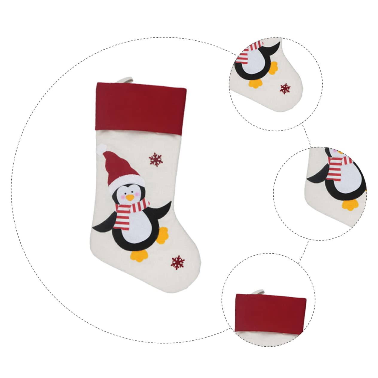 OUNONA 12 STK Weihnachtssocken Sockenbeutel Strümpfe Dekoration Strümpfe Rentierstrumpf Weihnachtsbonbonstrümpfe Weihnachtsschmuck Geschenktüte Vlies