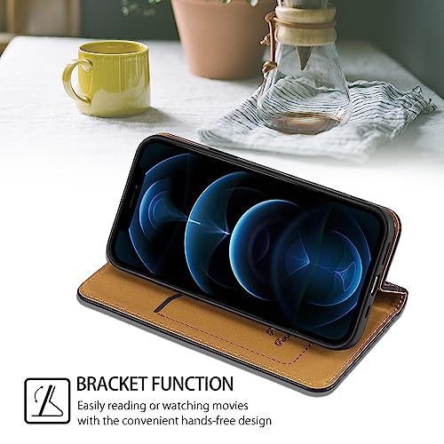 Arseaiy Case For Huawei Mate 20 Pro Flip Phone Case Shockproof Pu Leather Wallet Case Cover With Card Holder Kickstand Shell Black #TOP3