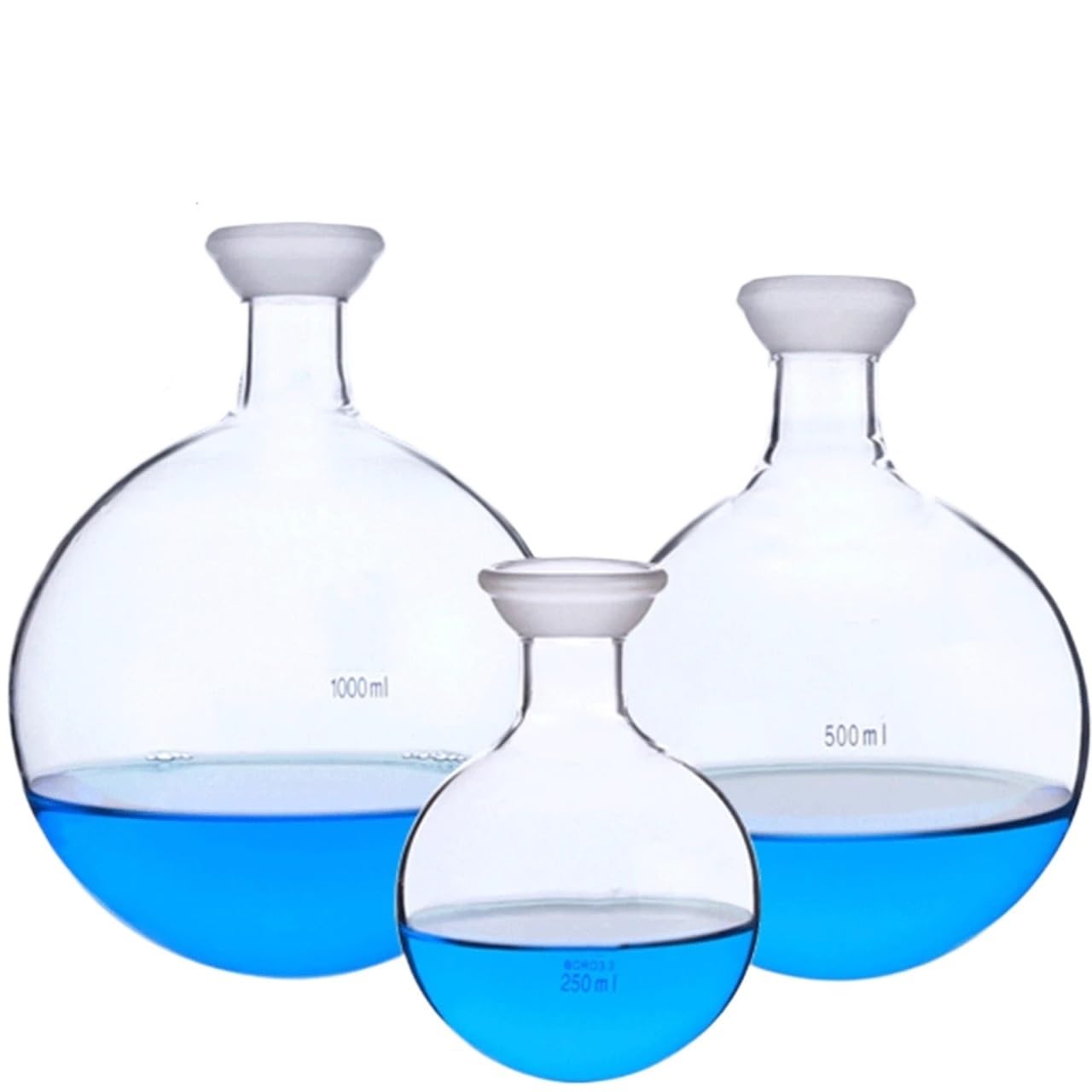 Flacon à fond rond 35mm, 250/500/1000/2000ml, bouteille de réception d'évaporateur rotatif, verrerie de laboratoire, expérience chimique(1000ml)